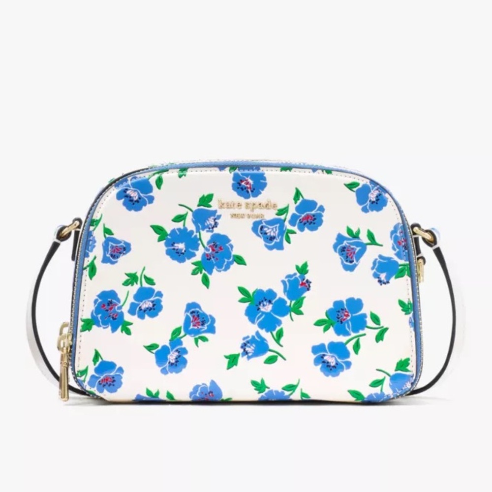 kate spade Devin Springtime Blooms Double Zip Dome Crossbody - Picture 2 of 10
